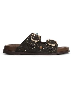 Bibi Lou Liner Stud-Embellished Sandals - Black