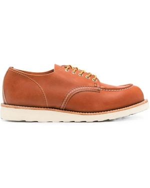 Red Wing 8092 Shop Moc Toe Lace-Up Derby Shoes - Brown