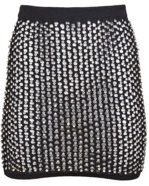 Fleur du Mal Embellished Mini Skirt - Black