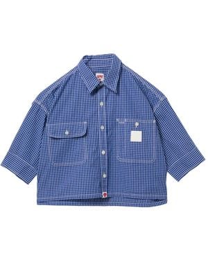 AAPE BY A BATHING AP Checked Shirt - Blue
