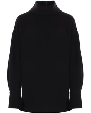 Alberto Biani Crepe Blouse - Black