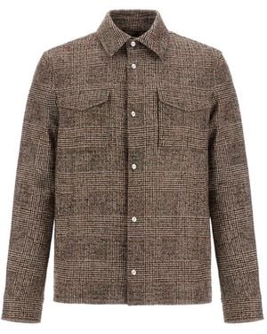 Herno Hemdjacke Mit Karomuster - Braun