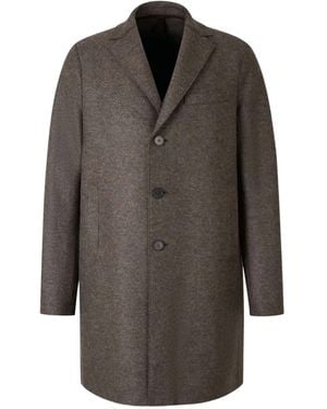 Harris Wharf London Abrigo con botones - Gris