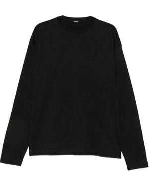 Kiton Haut À Logo Brodé - Noir