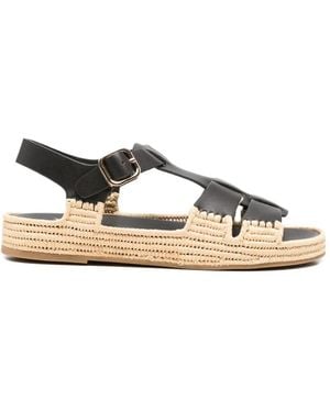 Paloma Barceló Yuka Leather Sandals - Brown