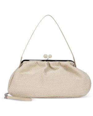 Weekend by Maxmara Wkanabarro Woven Clutch Bag - Natural