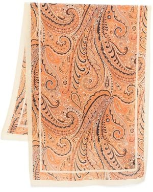 Etro Foulard À Motif Cachemire - Orange