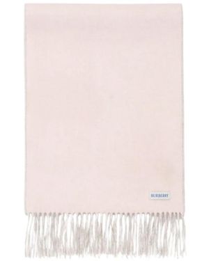 Burberry Knight Cashmere Scarf - White