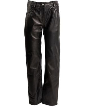 Magda Butrym Leather Panel Trousers - Black