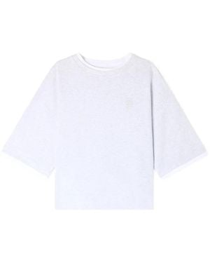 Sandro Logo-Embroidered T-Shirt - White