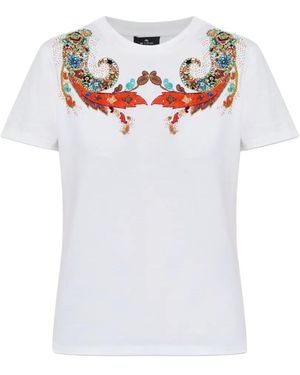 Etro Cotton Pvc Glass T-Shirt - White