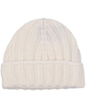 LA ROSE Ribbed Beanie - Natural