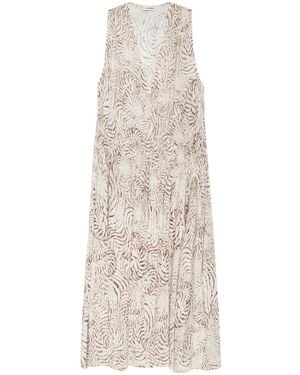 Anine Bing Patterned Dress By - Natural