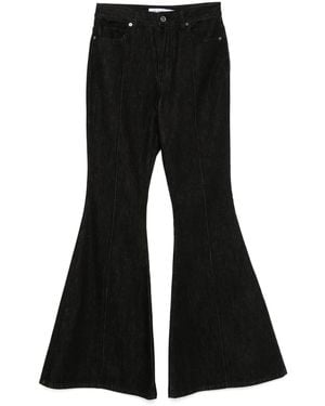 Self-Portrait Flared Jeans - Black