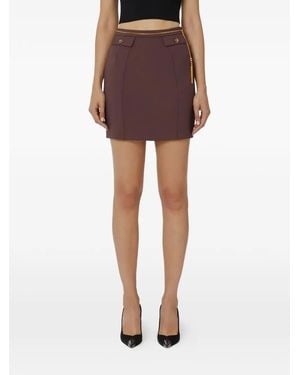 Elisabetta Franchi ポケット ミニスカート - ブラウン