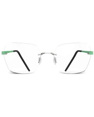 Blackfin Lunettes De Vue Aero Loop B3-P1 À Monture Géométrique Sans Cerclage - Neutre