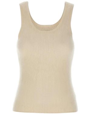 Not Shy Mae Ribbed Top - Natural
