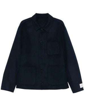 Calvin Klein Button-Up Shirt Jacket - Blue