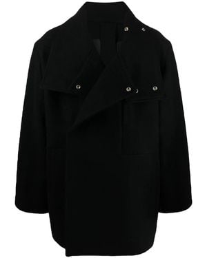 Rick Owens Double-Breasted Coats - Black