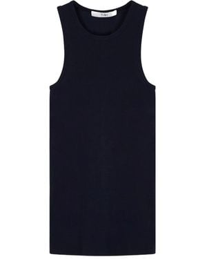 Tibi レーサーバック タンクトップ - ブルー