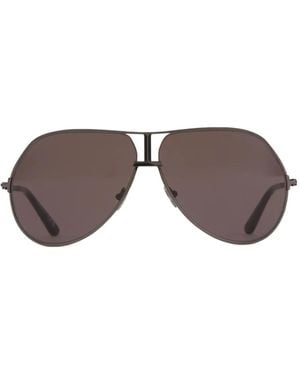 Tom Ford Rickie Double-Bridge Sunglasses - Brown