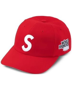 Supreme S Logo 6-Panel Cap - Red