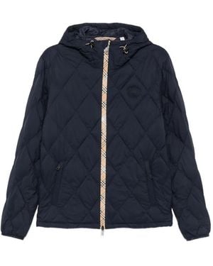 Burberry Hescott Nylon Blouson Jacket - Blue