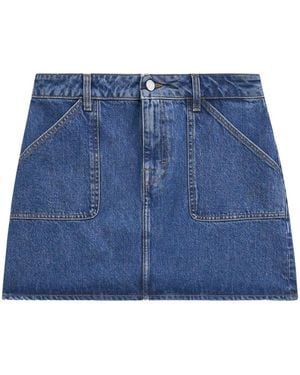 Filippa K Falda corta Patch Pocket - Azul