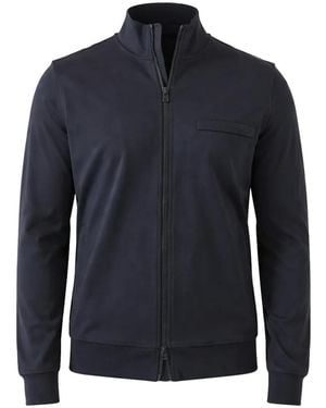 Patrick Assaraf Sweatshirt Mit Reißverschluss - Blau