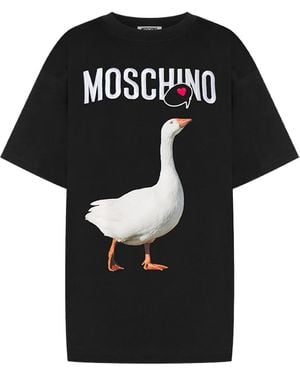 Moschino Graphic-Print T-Shirt - Black