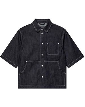 Purple Brand Patch-Pocket Shirt - Blue
