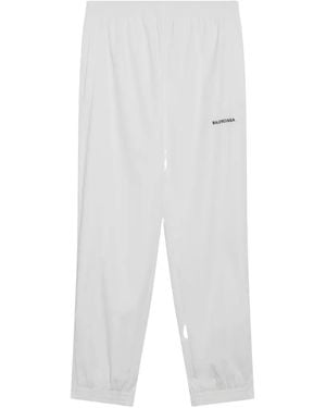 Balenciaga Pantalones De Chándal Con Logo - Blanco