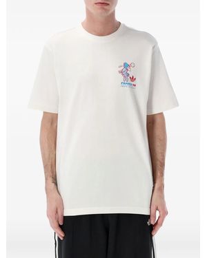 adidas Rear-Graphic T-Shirt - White