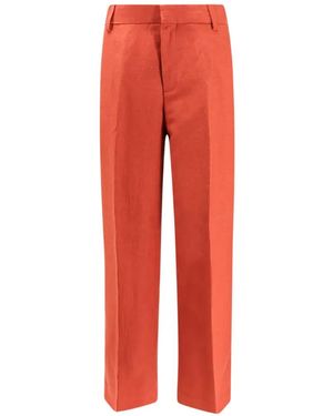 Closed Belt-Loop Pants - Red