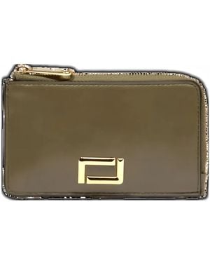 Lancel Angele Zip-Around Card Holder - Green