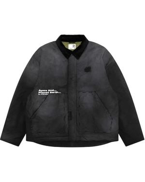 Aape By A Bathing Ape Giacca A Coste - Nero