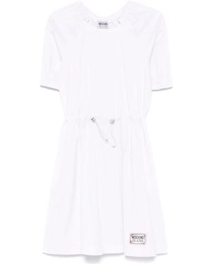 Moschino Poplin Midi Dress - White