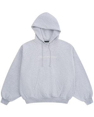 Gosha Rubchinskiy Logo-Print Oversized Hoodie - White