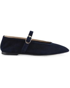 Le Monde Beryl Mary Jane Buckle-Fastening Ballet Flats - Blue
