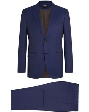 ZEGNA Centoventimila Wool Suit - Blue