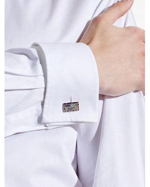 Paul Smith Airmail Cufflinks - White