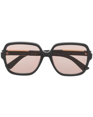 Gucci オーバーサイズ サングラス - ブラウン