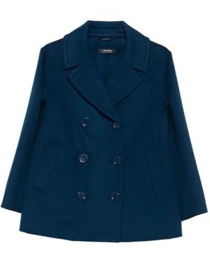 Max Mara Sailorjas Met Dubbele Rij Knopen - Blauw