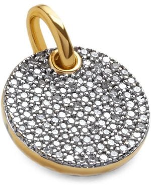 Monica Vinader Colgante Ava Con Diamantes En Pavé - Metálico