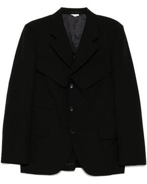 Comme des Garçons Single-Breasted Blazer - Black