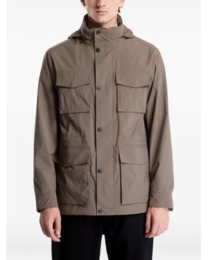 GANT Multi-Pocket Hooded Jacket - Brown