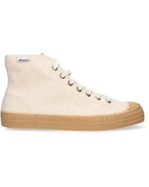Novesta Logo-Patch High-Top Trainers - Natural