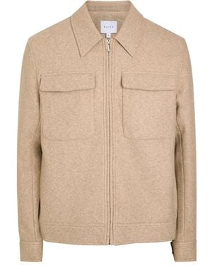 Raith Fabien Pocket Zip-Fastening Shirt Jacket - Natural
