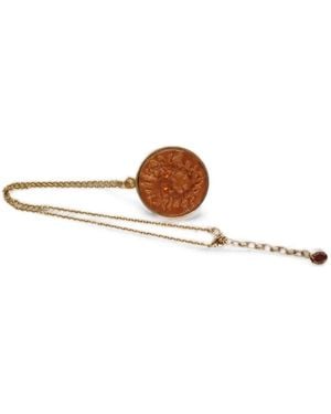 Gabriele Frantzen Lion-Motif Coin Necklace - White