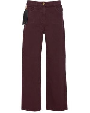 Elisabetta Franchi Jeans Con Applicazione - Viola